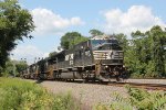 NS 7207 heads train 10K, track 2, at milepost 116